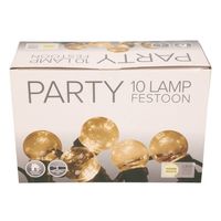 Festoon buiten lichtsnoer 5 meter met warm witte LED lampjes - Lichtsnoer voor buiten - thumbnail