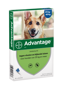 Advantage Hond 400, 25 - 40 kilo 4 pipetten