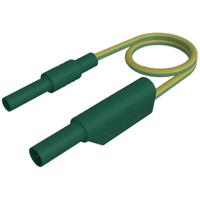 SKS Hirschmann MAL S WS-B 100/2,5 ge/gn Veiligheidsmeetsnoer 4mm-veiligheidsbus 4mm-veiligheidsstekker, stapelbaar 100 cm Geel-groen 1 stuk(s)