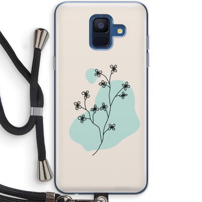Love your petals: Samsung Galaxy A6 (2018) Transparant Hoesje met koord