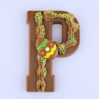 Chocolade paasletter melk / luxe (250 gram)