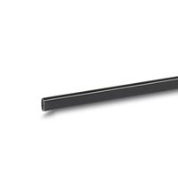 Zwart gecoate stalen buis ovaal 30x15 mm - per meter