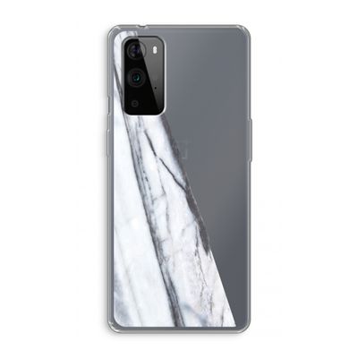 Gestreepte marmer: OnePlus 9 Pro Transparant Hoesje