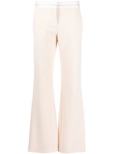 Patrizia Pepe pantalon droit à taille basse - Rose