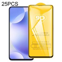 Voor Xiaomi Redmi K30 25 PCS 9D Full Glue Full Screen Tempered Glass Film