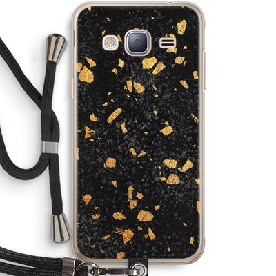 Terrazzo N°7: Samsung Galaxy J3 (2016) Transparant Hoesje met koord