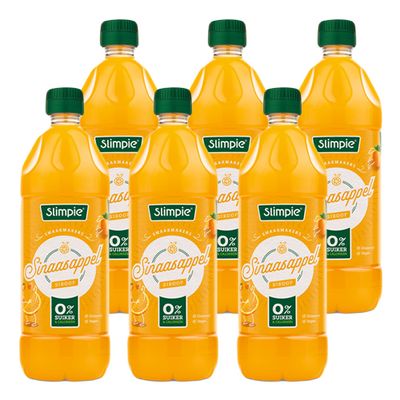 Slimpie - Sinaasappel Siroop - 6x 650ml