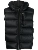 Rick Owens gilet matelassé Sealed à fermeture zippée - Noir - thumbnail