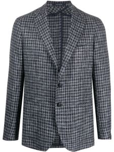 Tagliatore blazer boutonné à motif pied-de-poule - Gris