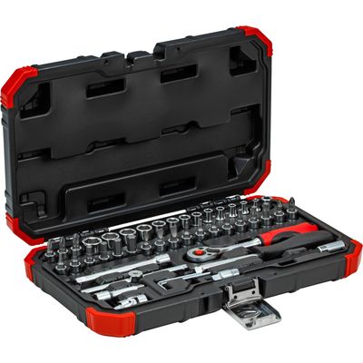 Dopsleutelset 1/4 SW4-14mm 46tlg Dopsleutel
