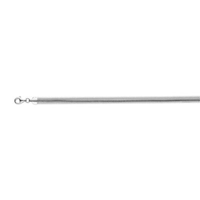 Gerhodineerd 925 Zilveren Slangenketting - 6.3mm Breed | Elegant en Duurzaam
