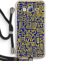 Majorelle Blue Print: Samsung Galaxy J3 (2016) Transparant Hoesje met koord
