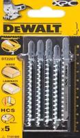 DeWALT DT2207 T 101 BR Decoupeerzaagblad voor Hout & Laminaat VE=5