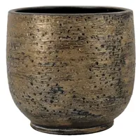 Pot aveiro d16h14cm bruingoud