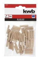 Deuvels hout 6 mm 50 st. - Kwb