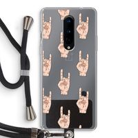 Rock: OnePlus 8 Transparant Hoesje met koord