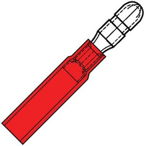 Waterdichte Föhnrondsteker 4mm voor draad 0,5-1,5 mm2
