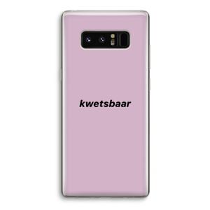 kwetsbaar: Samsung Galaxy Note 8 Transparant Hoesje