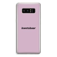 kwetsbaar: Samsung Galaxy Note 8 Transparant Hoesje