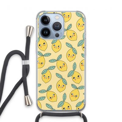 Citroenen: iPhone 13 Pro Transparant Hoesje met koord