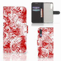 Telefoonhoesje met Naam Huawei P20 Pro Angel Skull Rood