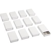 DIY Hobby/knutsel luciferdoosjes - 24x stuks - blanco - 5 x 3 x 1 cm - opslag bedank doosje