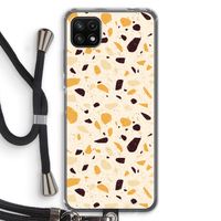 Terrazzo N°13: Samsung Galaxy A22 5G Transparant Hoesje met koord