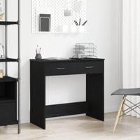 Bureau Zwart eiken 80 x 40 x 75 cm Bewerkt hout
