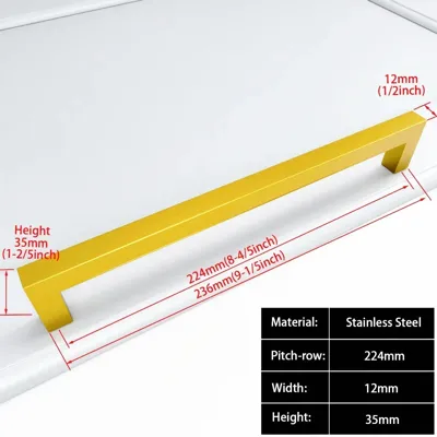 Zwart Vierkant Meubelhandvat - Aluminiumlegering | Verschillende Maten | Inclusief Schroeven Zwart Vierkant Meubelhandvat - Aluminiumlegering | Verschillende Maten | Inclusief Schroeven