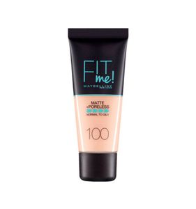 Fit Me matte & poreless foundation 100 warm ivory