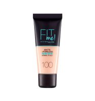 Fit Me matte & poreless foundation 100 warm ivory