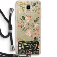 Sweet little flowers: Samsung Galaxy J6 (2018) Transparant Hoesje met koord