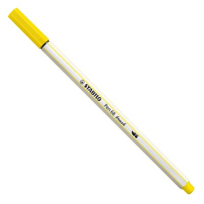 Stabilo pen 68 brush 24 citroen geel
