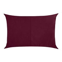 Polyester schaduwdoek/zonnescherm Curacao rechthoekig bordeaux rood 3 x 4 meter - thumbnail