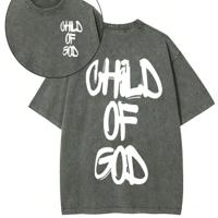 Men's Oversized Washed Cotton T-Shirt | Dark Grey Graphic Tee Army Green / XXL