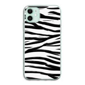 Zebra pattern: iPhone 11 Transparant Hoesje