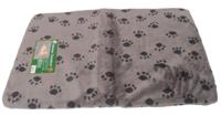 Kussen voor draadkooi grijs/paw 120x75 cm anti slip - Gebr de boon