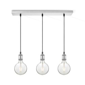 Light depot - hanglamp pendel Vintage 3L Beam - mat staal - Outlet