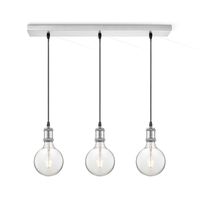 Light depot - hanglamp pendel Vintage 3L Beam - mat staal - Outlet - thumbnail