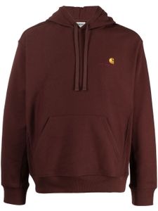 Carhartt WIP hoodie à logo brodé - Marron