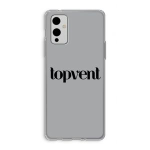 Topvent Grijs Zwart: OnePlus 9 Transparant Hoesje