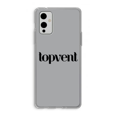 Topvent Grijs Zwart: OnePlus 9 Transparant Hoesje