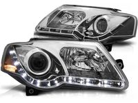 Tuning-Tec Koplampen met parkeerlicht voor VW PASSAT B6 3C 03 05-10 CHROOM - thumbnail