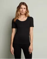 Ten Cate thermo shirt dames korte mouw - Warm thermo ondergoed dames - Diepe hals