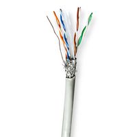 Nedis Netwerk Kabel Rol | CAT6 | Stranded | S/FTP | CCA | 100.0 m | Binnenshuis | Rond | PVC | Grijs | Gift Box - CCBG8524GY100