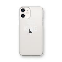 King zwart: iPhone 12 mini Transparant Hoesje