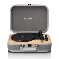 CLASSIC PHONO TT-116GY - Retro Bluetooth® platenspeler met ingebouwde speakers - Grijs
