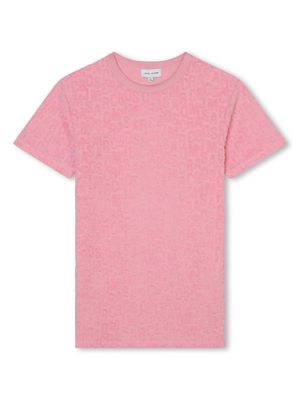 Marc Jacobs Kids robe courte à logo en jacquard - Rose