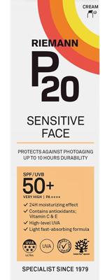 P20 Zonnebrand Sensitive Face SPF50+