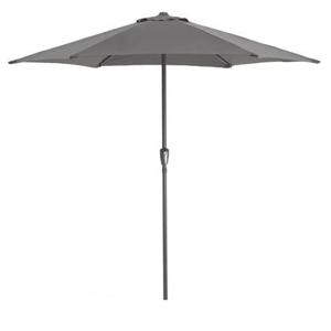 Stokparasol in aluminium - Ronde Parasol met 270 cm diameter - Grijs